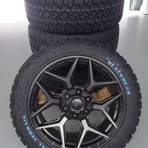 4x Felgen Dirt D44 9x20 ET20 5x120/139,7 + 4x Reifen Black Bear AT2 265/50/20