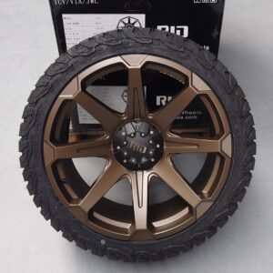 4x Felgen RID R05 10x22 ET5 6x139,7 + 4x Reifen Black Bear AT2 275/40/22